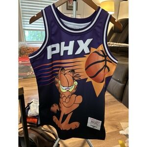 Phoenix‎ Suns Garfield Headgear Classics Nostalgia NBA Jersey Size Small